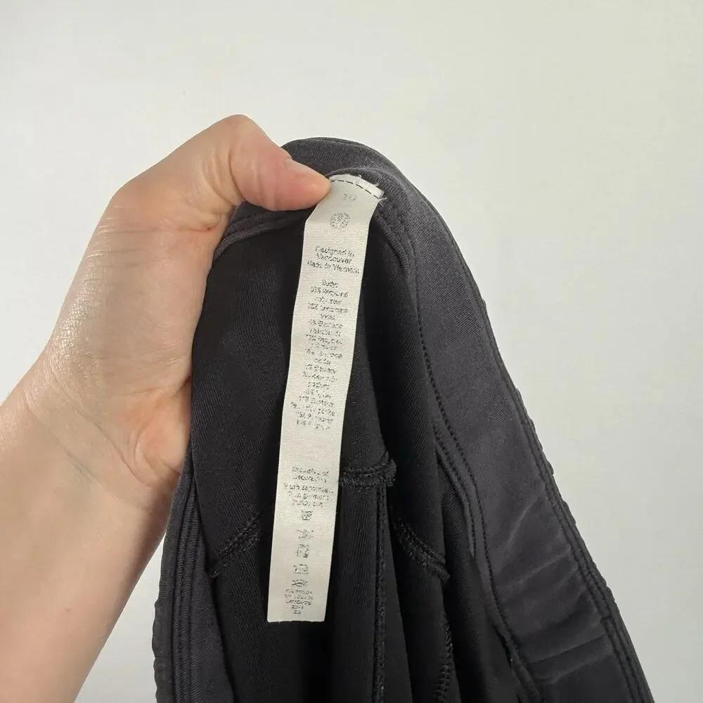 Lululemon Softstreme Relaxed High Rise Pant Black Commuter‎ Travel Womens 10
